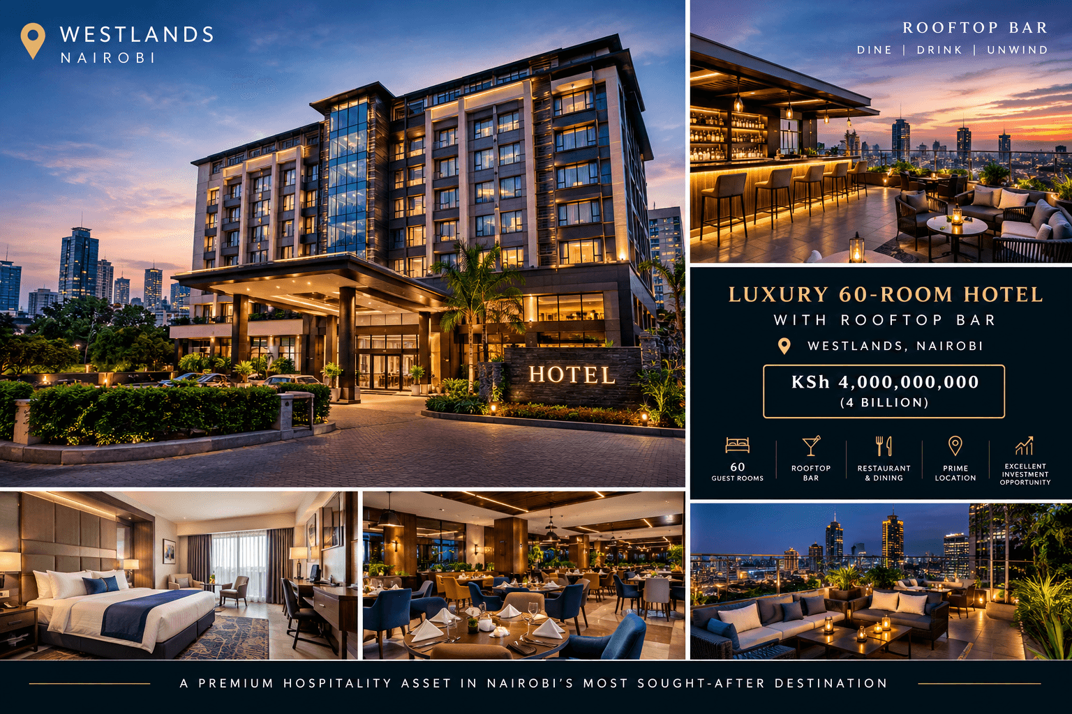 Luxury 60-Room Hotel