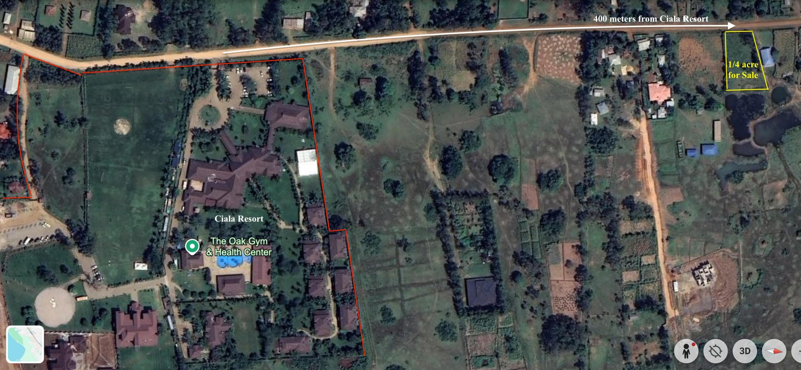CIALA AREA ¼-ACRE LAND